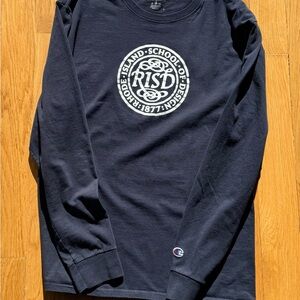 Champion Black Long Sleeve with RISD Logo